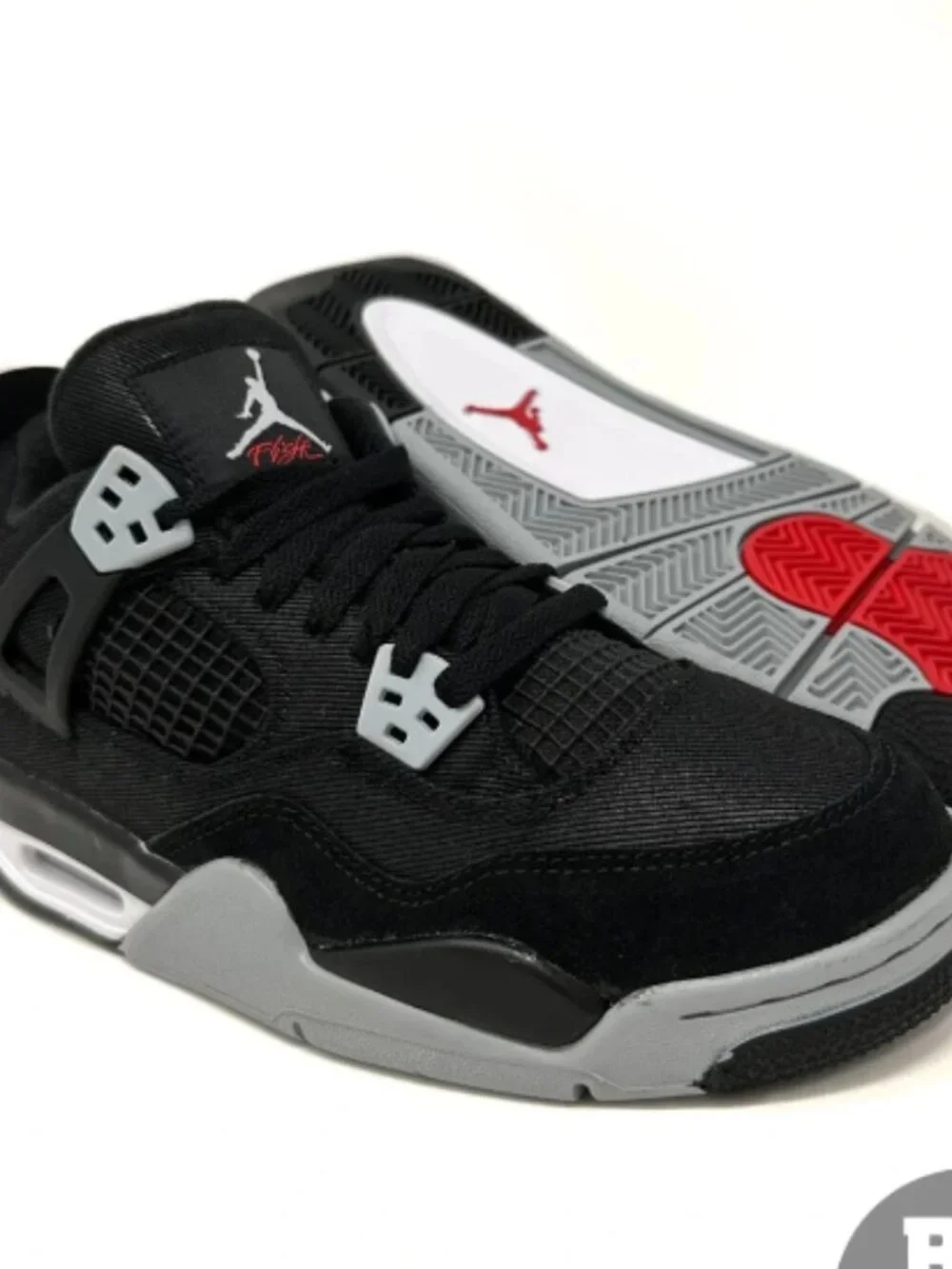 Brand New Air Jordan 4 Retro Black Canvas